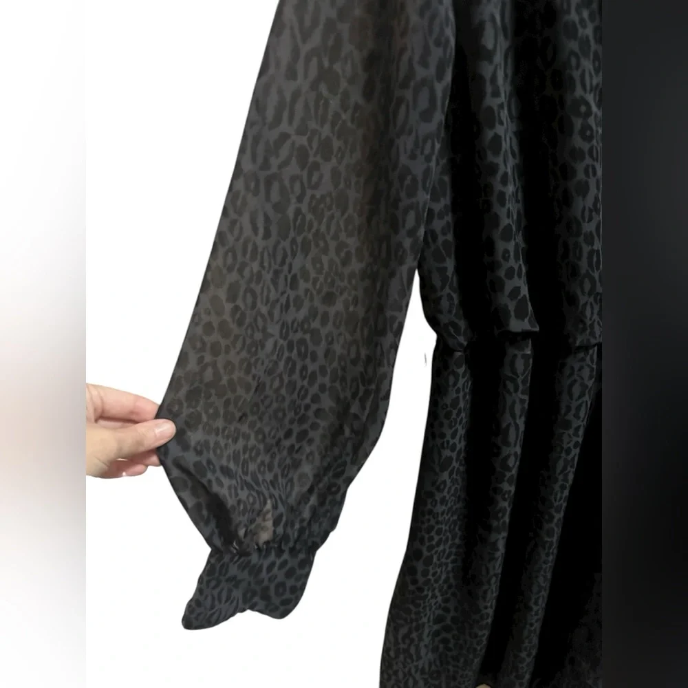 Kirna Zabete at Target Charcoal Leopard dress size XL - Picture 3 of 4
